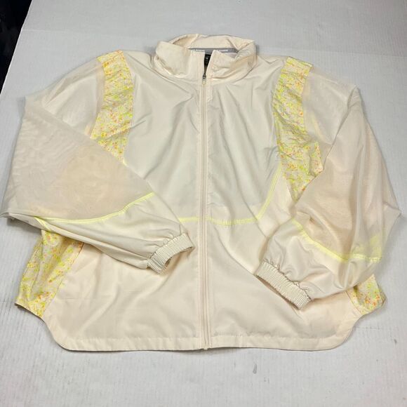 Nike Womens Icon Clash Packable Running Jacket Ivory Yellow Mesh Full Zip XL - Picture 1 of 12